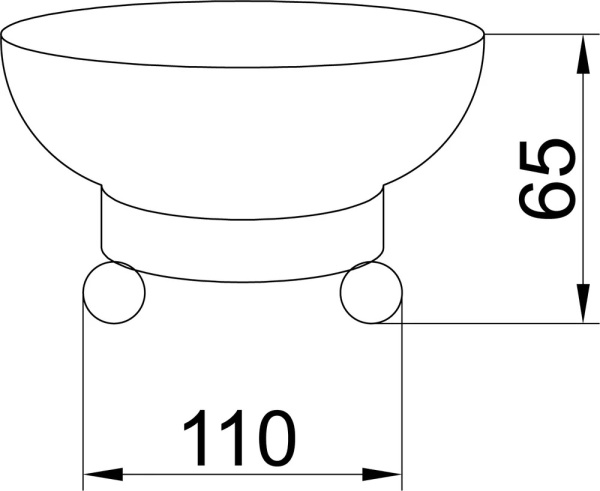 Мыльница Boheme Hermitage 10360 настольная цвет Gold