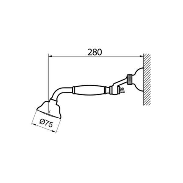 Душевой гарнитур Webert Shower Set AC0704010 золото 