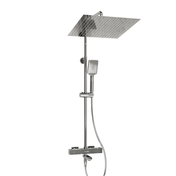 Душевая система со смесителем Wasserkraft  A199.119.126.010.CH Thermo монтаж настенная с термостатом хром