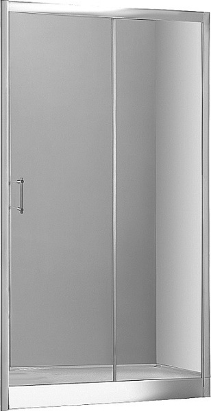 Душевая дверь Aquanet Alfa 168421 140 см стекла прозрачные, профиль хром