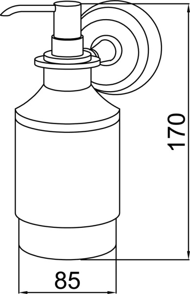 Диспенсер для мыла Boheme Imperiale 10418 настенный Golg