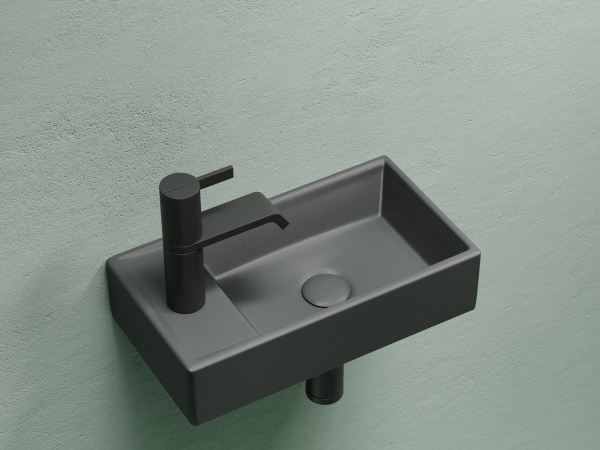 Раковина подвесная прямоугольная Ceramica Nova Element CN6051RMDH фарфор цвет темно-серый матовый