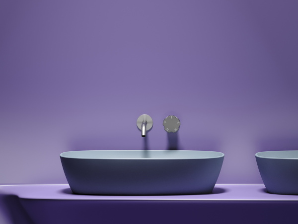 Раковина накладная овальная Ceramica Nova Element CN6049MHL фарфор цвет серо-голубой матовый