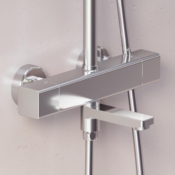 Душевая система со смесителем Damixa Gala 953810000 монтаж настенная с термостатом хром