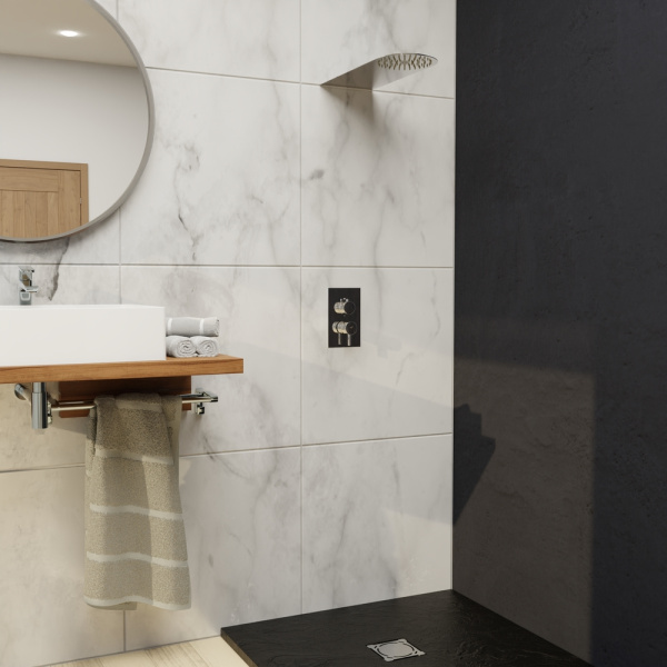 Душевая система со смесителем RGW Shower Panels 50140801-01 монтаж встраиваемый в стену без термостата хром