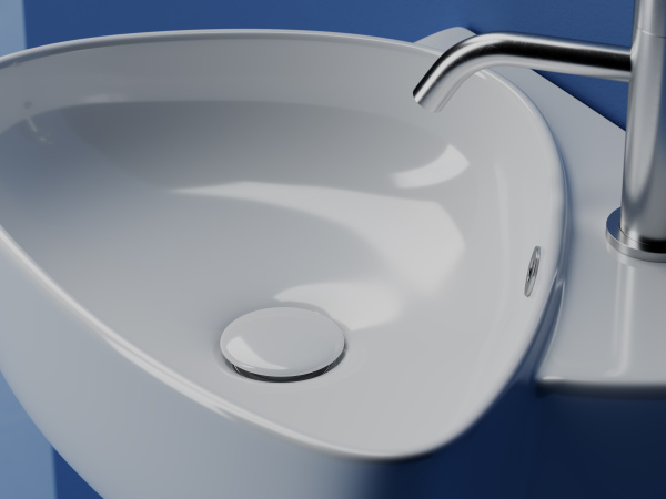 Раковина подвесная нестандартная Ceramica Nova Element CN5049 фарфор цвет белый