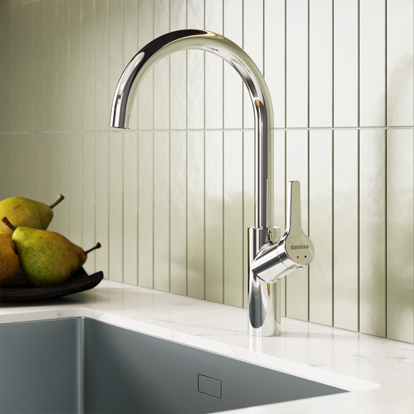 Смеситель для кухни Damixa Eclipse 310720000 без подключения к фильтру хром