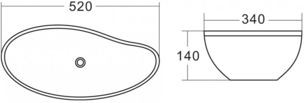 Раковина накладная нестандартная BelBagno  BB1362 фаянс цвет белый