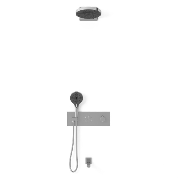 Душевая система со смесителем Vincea Inspire VSFW-432TI1CH монтаж встраиваемая в стену с термостатом хром
