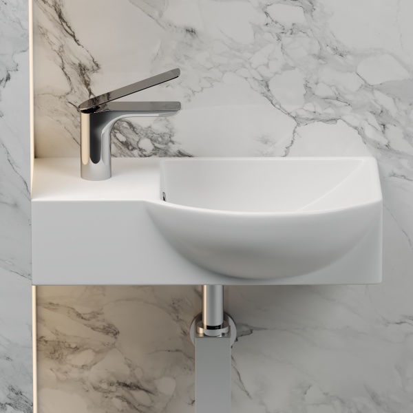 Раковина подвесная прямоугольная Ceramica Nova Element CN6039R фарфор цвет белый