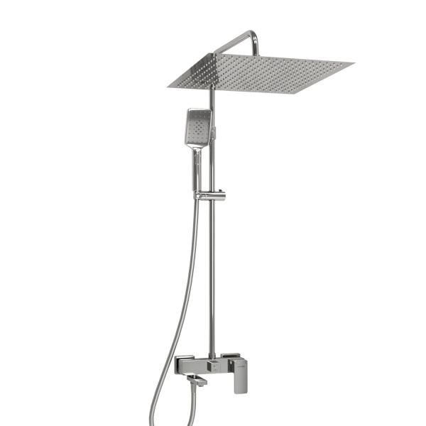 Душевая система со смесителем Wasserkraft  A177.119.126.087.CH монтаж настенная без термостата хром