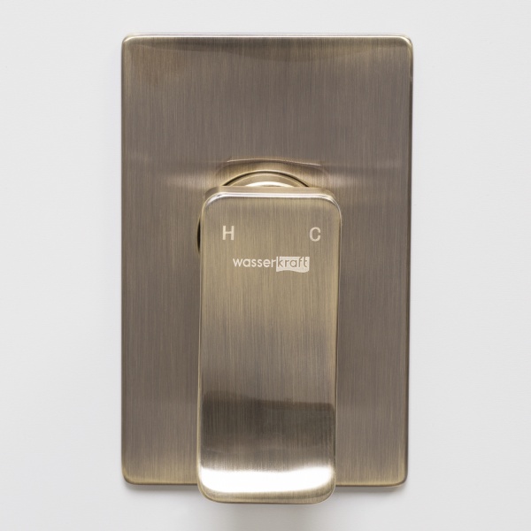 Гигиенический душ Wasserkraft Exter A01652 встраиваемый в стену светлая бронза