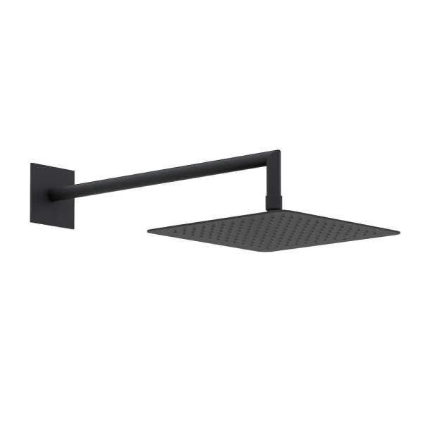 Душевая система со смесителем Cezares Porta PORTA-DSIPQ-25-NOP монтаж встраиваемая  в стену без термостата черный матовый