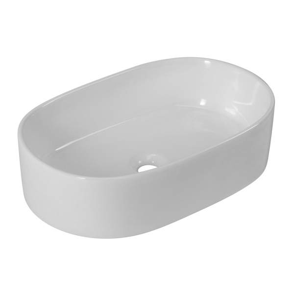 Раковина накладная овальная BelBagno  BB1048 фаянс цвет белый