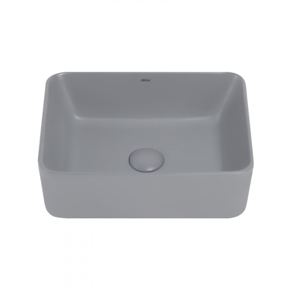 Раковина  прямоугольная Abber Rechteck AC2213MG фаянс цвет серый матовый