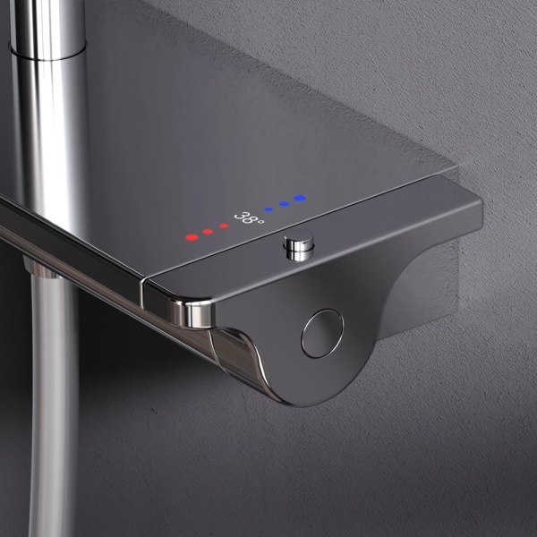 Душевая система со смесителем Am.Pm Spirit V2.0 F0770A400 монтаж настенная с термостатом хром