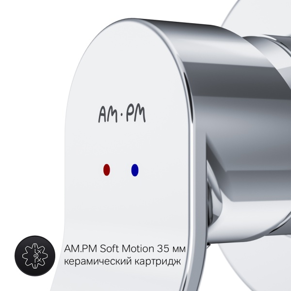 Смеситель для душа на 1 выход Am.Pm X-Joy F85A65000 встраиваемый в стену 
без термостата хром