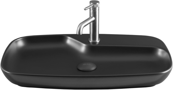 Раковина накладная прямоугольная Allen Brau Liberty 4.32011.31 керамика цвет черный матовый