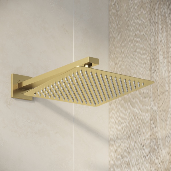 Душевая система со смесителем Grossman Style 501.K35.05.320 монтаж встраиваемая  в стену без термостата золото