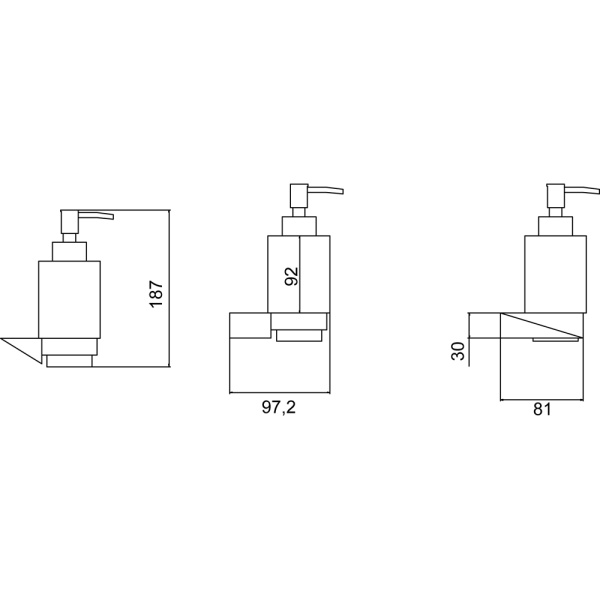 Диспенсер для мыла Boheme New Venturo 10317-CR-B