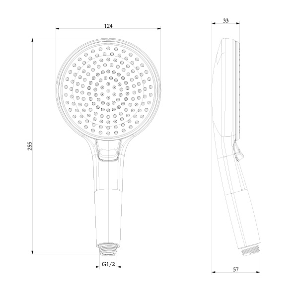 Лейка для душа Lemark  LM8126C хром 