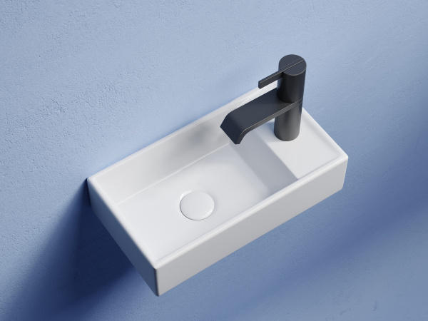 Раковина подвесная прямоугольная Ceramica Nova Element CN6051L фарфор цвет белый