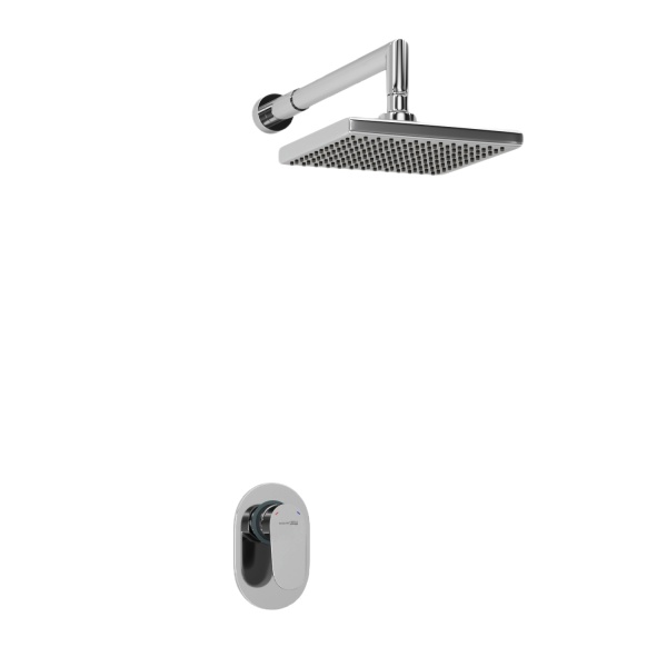 Душевая система со смесителем Wasserkraft  A12028 монтаж встраиваемая в стену без термостата хром