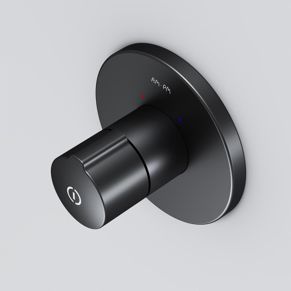 Смеситель для душа на 1 выход Am.Pm X-Joy F85A65722 встраиваемый в стену 
без термостата черный матовый