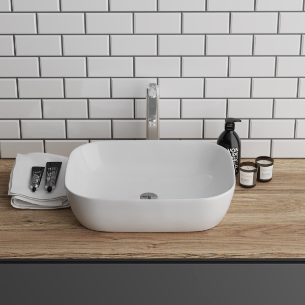 Раковина  прямоугольная Grossman Style GR-3020 фаянс цвет белый