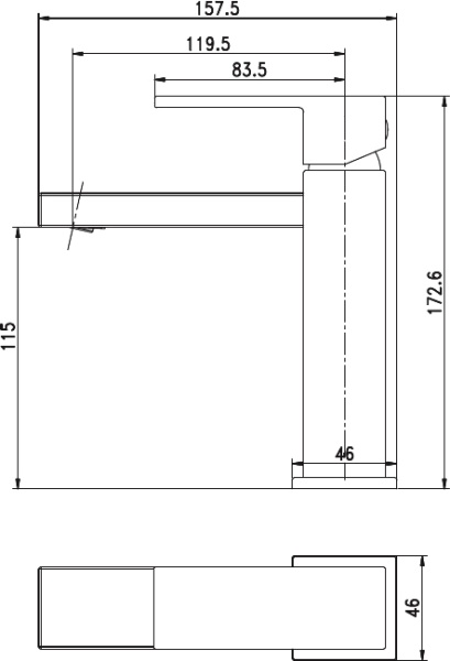 Смеситель для раковины Aquanet Blanco AF420-10W белый