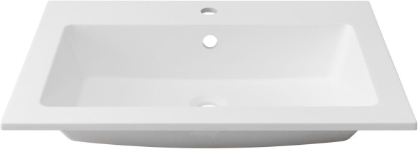 Раковина мебельная прямоугольная Aquanet Мокка 00303657 искусственный камень цвет белый