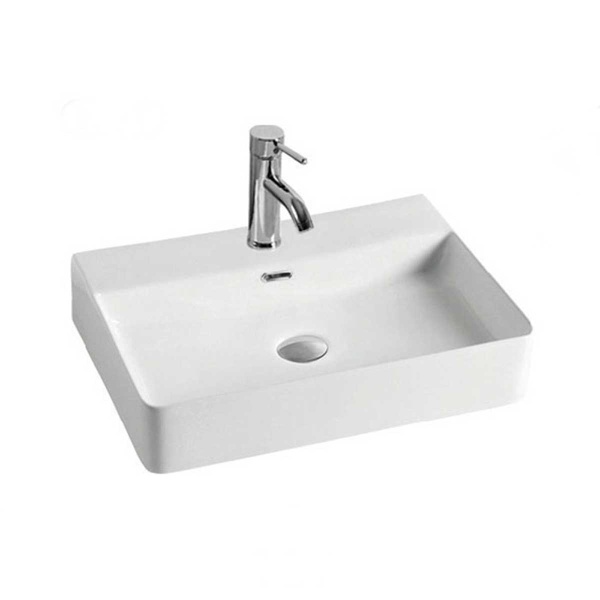 Раковина накладная прямоугольная Vincea  VBS-303 фарфор цвет белый