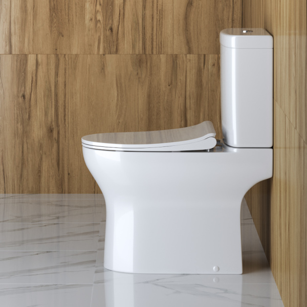 Унитаз напольный BelBagno Steam  Rimless фаянс белый