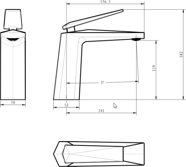 Смеситель для раковины Boheme Venturo 371-B 