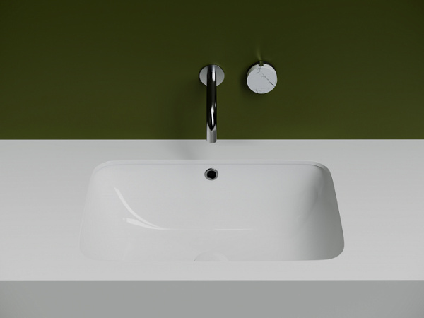 Раковина встраиваемая снизу прямоугольная Ceramica Nova Element CN7018 фарфор цвет белый