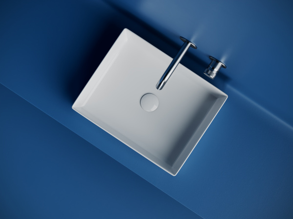 Раковина накладная прямоугольная Ceramica Nova Element CN6069 фарфор цвет белый