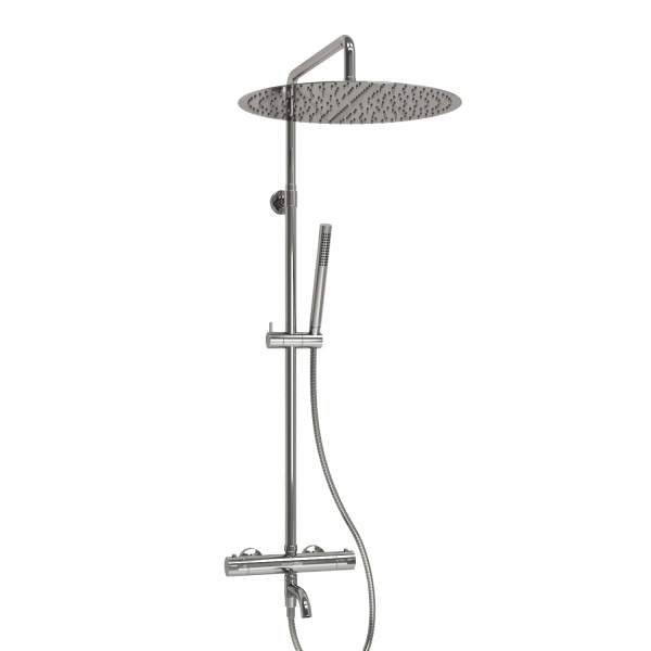 Душевая система со смесителем Wasserkraft  A188.117.137.010.CH Thermo монтаж настенная с термостатом хром