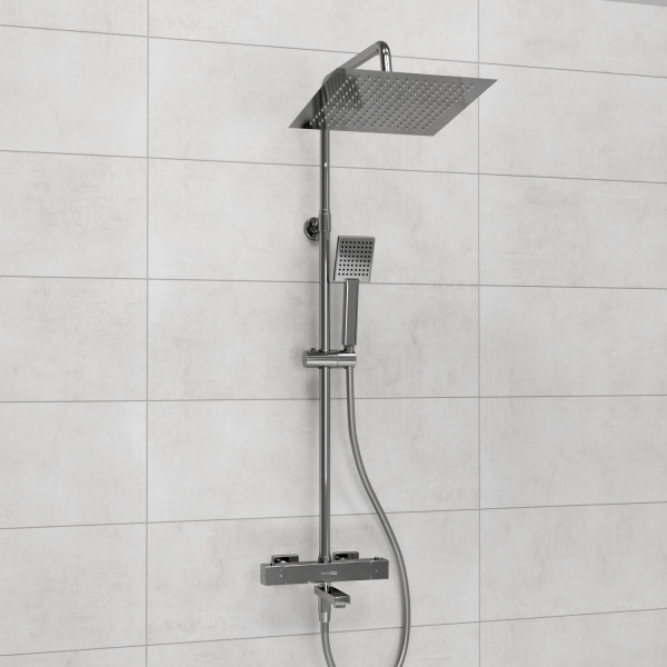 Душевая система со смесителем Wasserkraft  A199.118.141.087.CH Thermo монтаж настенная с термостатом хром