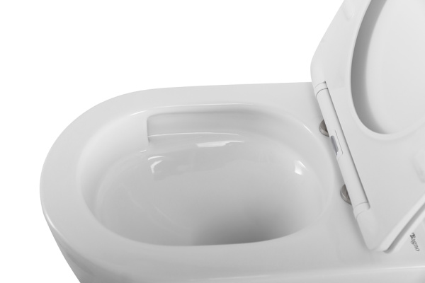 Унитаз подвесной BelBagno Senso BB017CH-TOR/SC Tornado фаянс белый