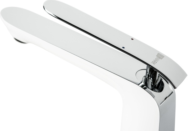 Смеситель для раковины Lemark Melange LM4909CW хром/белый