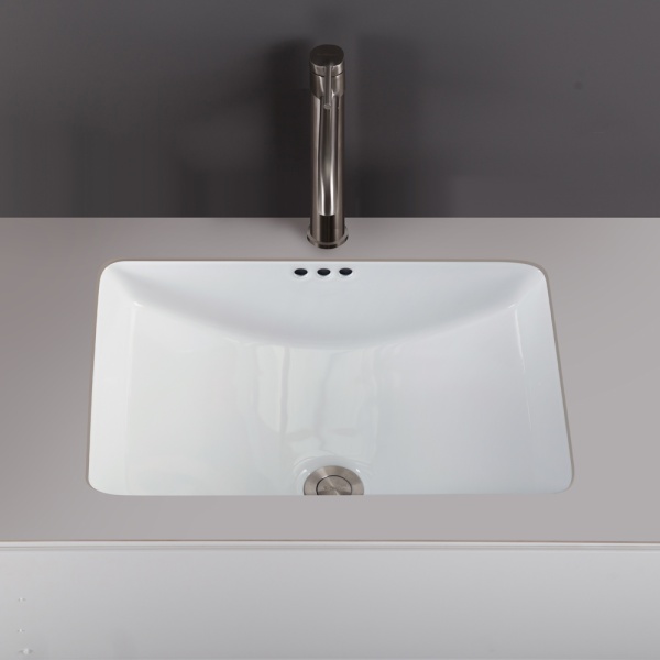 Раковина встраиваемая снизу прямоугольная BelBagno  BB1006 фаянс цвет белый