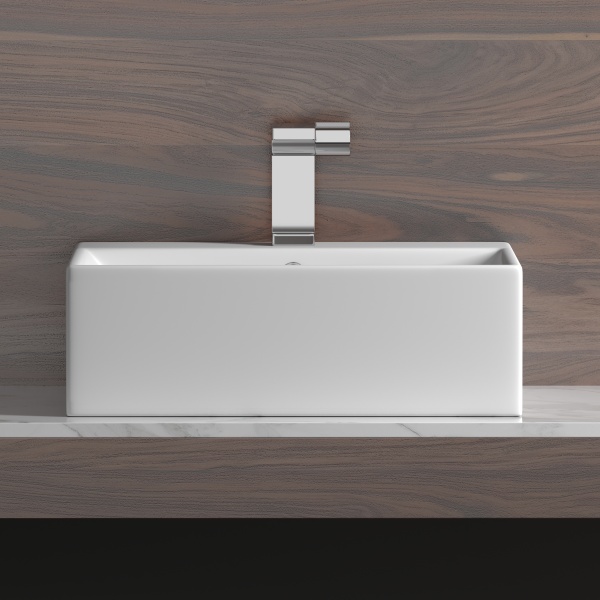 Раковина накладная прямоугольная Ceramica Nova Element CN6040 фарфор цвет белый