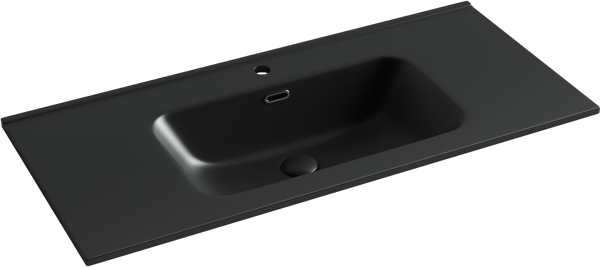 Раковина мебельная прямоугольная Ceramica Nova Element CN7003MB фарфор цвет черный матовый