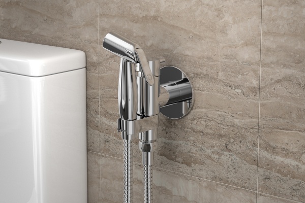 Гигиенический душ Bravat Eler D9137CP-RUS встраиваемый в стену хром