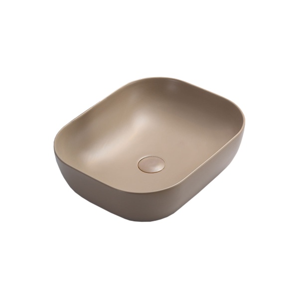 Раковина накладная прямоугольная Vincea  VBS-101MC фарфор цвет бежевый матовый