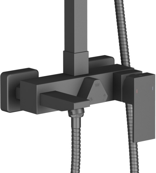 Душевая система со смесителем Timo Selene SX-1030/03 монтаж настенная без термостата черный