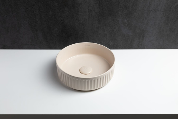 Раковина накладная круглая Allen Brau Fantasy 4.11032.IV керамика цвет бежевый