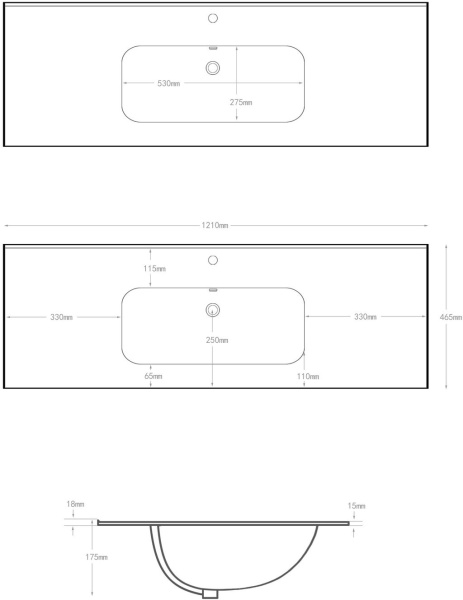 Раковина мебельная прямоугольная Aquanet Flat 00330427 керамика цвет белый матовый