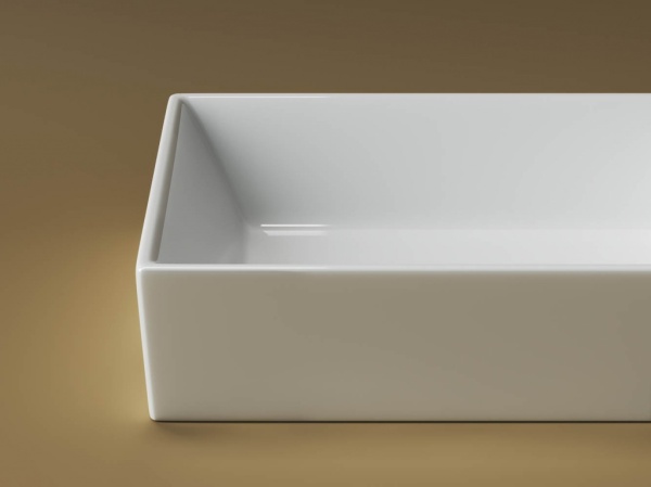 Раковина накладная прямоугольная Ceramica Nova Element CN5013 фарфор цвет белый