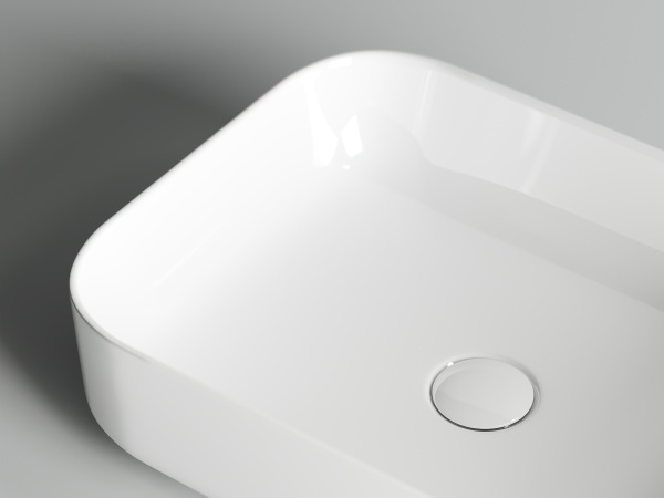 Раковина накладная прямоугольная Ceramica Nova Element CN6011 фарфор цвет белый
